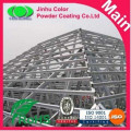 Polyester powder coating for metal structure